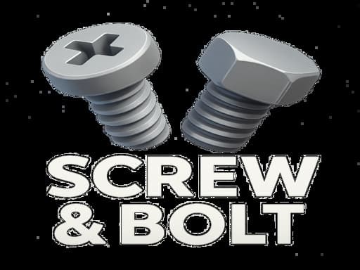 screw bolt 3d thumbnail